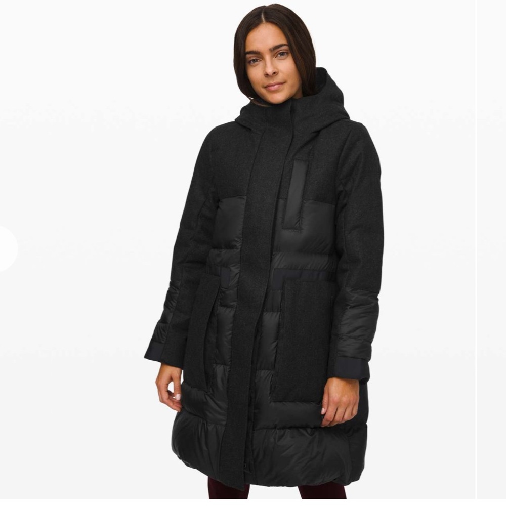 Lululemon Winter Chill Wool Down Parka Coat Sz 2